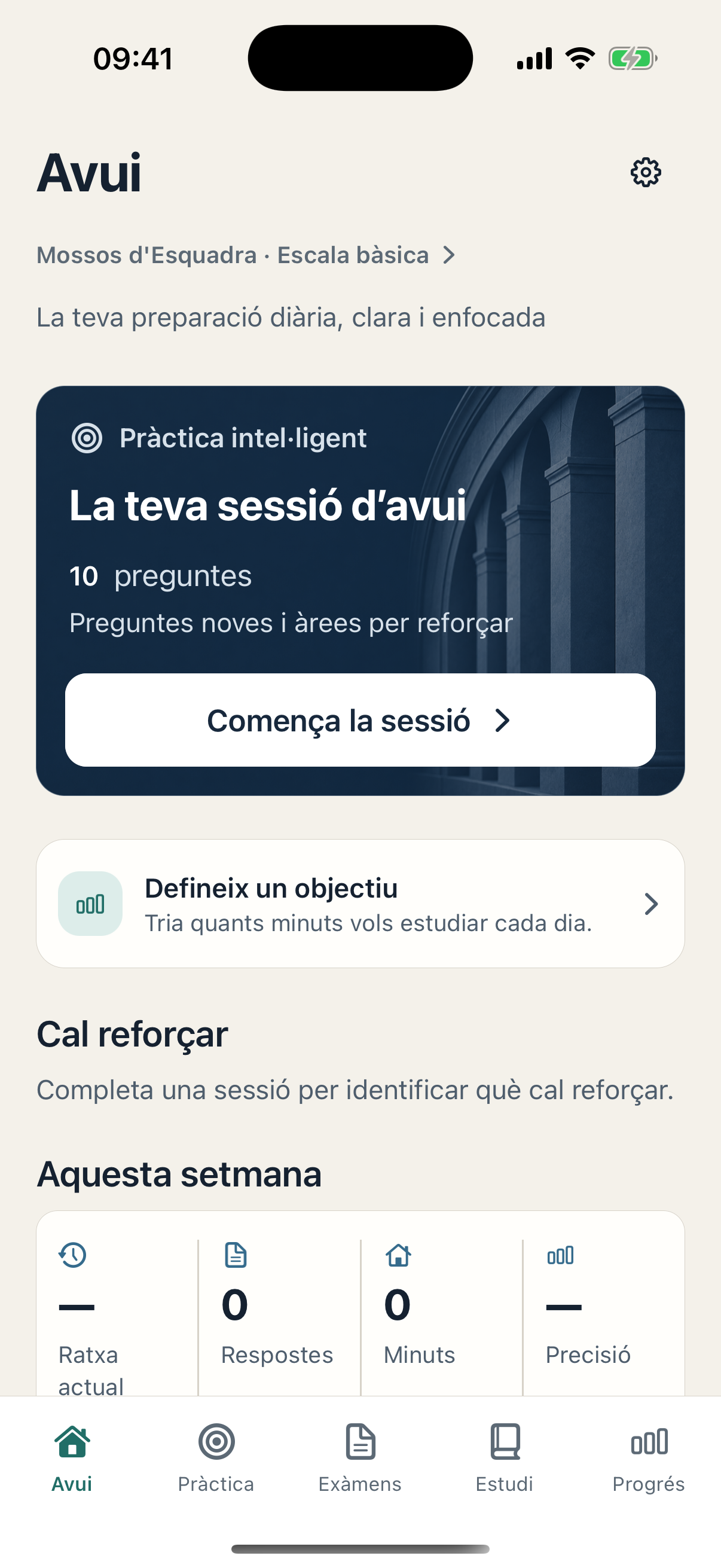 Pantalla Avui d'OpoCentro